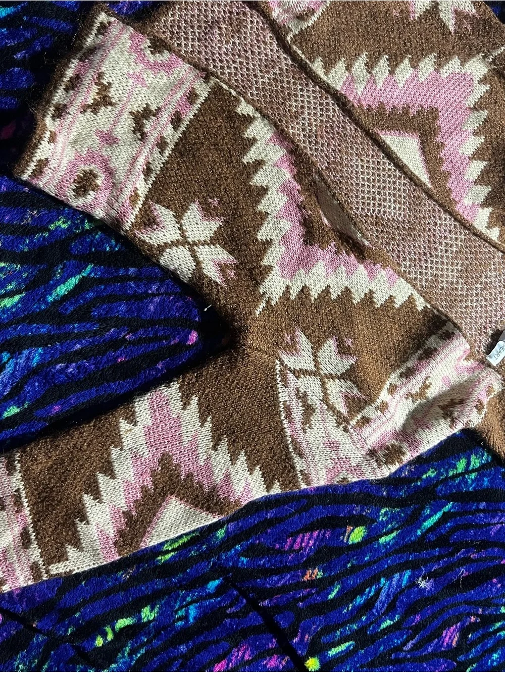 Woven Heart cozy aztec